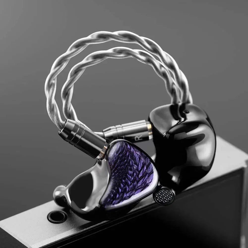 Kinera Celest Wyvern Black Game Wired Best HiFi In-Ear IEMs Earphone LCP Dynamic Driver Monitor Headphone with Detachable Cable