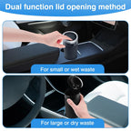 Car Trash Can With Lid Portable Car Trash Bin Car Cup Holder Trash Can 2Pce Leak-Proof Vehicle Trash Can 1Pce Garbage Bin