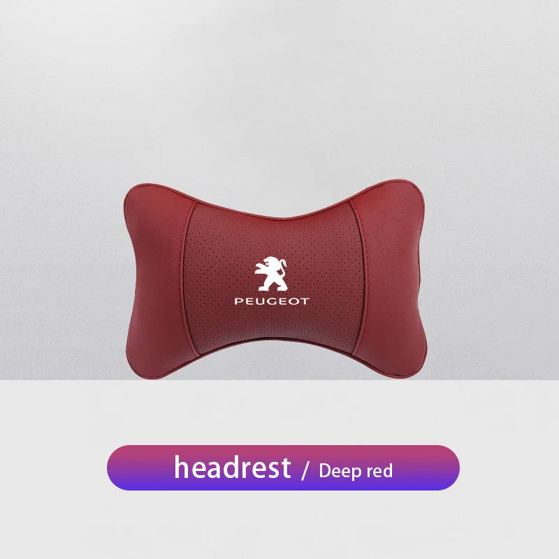 1Pcs Car Seat Headrest Lumbar Support Accessory For Peugeot 301 307 207 206 208 308 508 107 408 607 205 406 106 807 4008 108 407