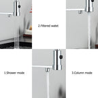 Chrome Filtered Kitchen Faucet Pure Water Kitchen Faucet Dual Handle Hot&Cold Drinking Water Purified Kitchen Mixer Taps