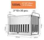 40pcs Stainless Steel Popsicle Mould Ice Lolly Mold For Popsicle Machine Fruit Shape DIY Ice Cream Molds With Sticks Holder