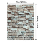 70cmx1/2/3/5/10m Brick Pattern Wall Sticker Decoration PVC 3d Wallpaper Waterproof Wall Sticker for Children's Room Home Bedroom