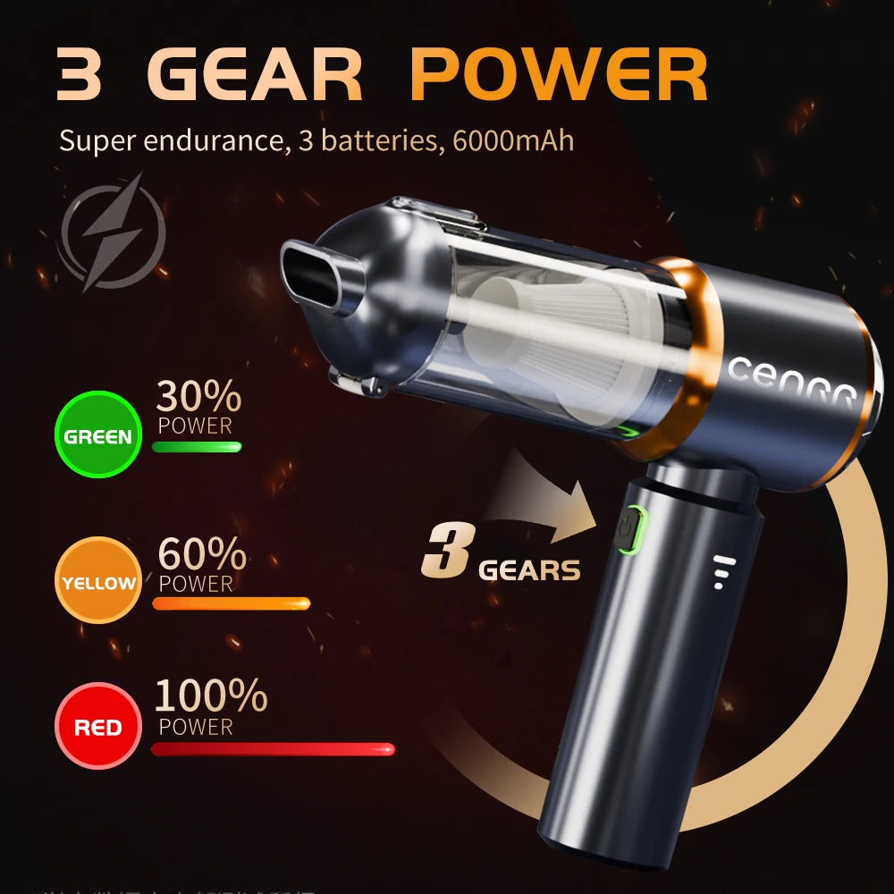 Powerful Mini Car Vacuum Cleaner