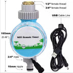 WiFi Wireless Garden Water Timer Smart Phone Remote Controller Home Greenhouse Outdoor Irrigation Automatic Kit Built-in Gateway
