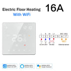Tuya Wifi Thermostat Electric Heating Smart Room Thermostat Underfloor Heating Wifi Connected Thermostat 220V  Goolge Home Alexa