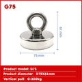 Super Strong Neodymium Fishing Magnet Hook N52 Heavy Duty Rare Earth Magnet With Countersunk Hole Eyebolt 16-90mm Salvage Magnet