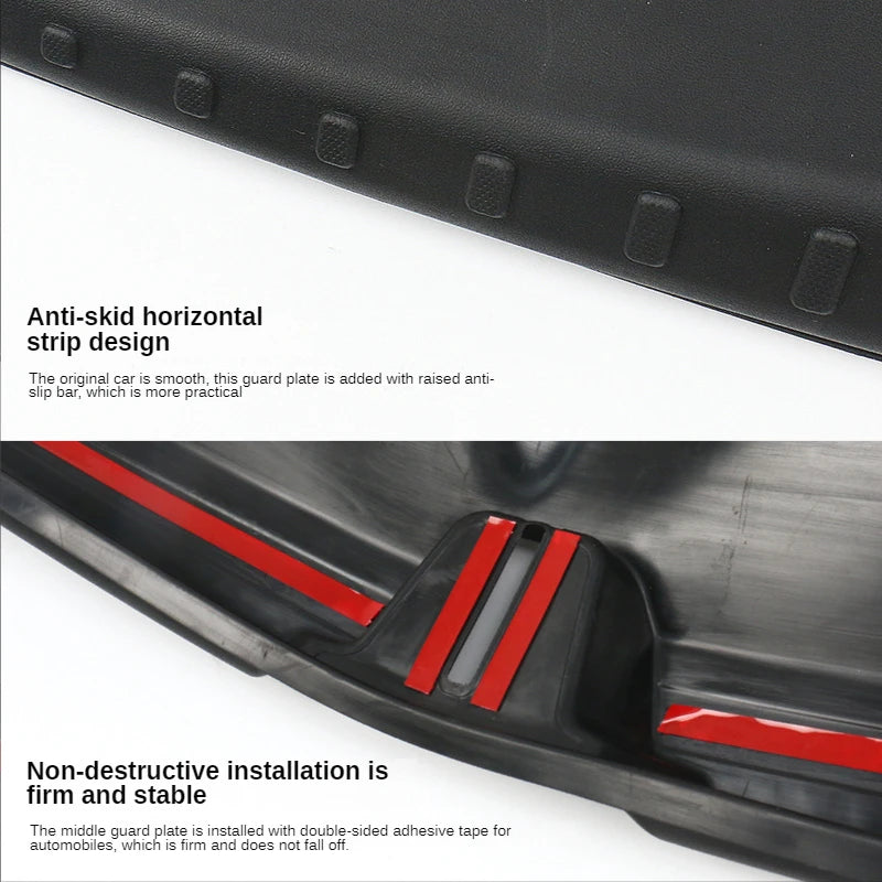 Trunk Protector Sill Guard For Tesla Model 3 Anti-Scratch Mat Rear Cargo Threshold Bumper TPE Pad Door ABS Side Cover Accessorie