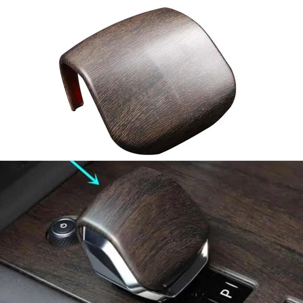 Car Wood Grain Style Console Gear Shift Knob Cover Trim Interior Accessories For Land Rover For Range Rover Sport 2023 2024