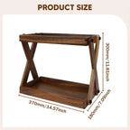 Wood Countertop Shelf,Coffee Station Organizer,Rustic,Sturdy,Kitchen Rack