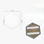 Hexagonal 3D Wall Stickers Upholstered Wall Panels Kids Anti-collision  Peel and Stick Headboard Self Adhesive Leather Soft Bag