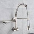 Only Cold Water  In-Wall Spring Kitchen Faucet Hand-Held Nozzle Kitchen Faucet Balcony Basin 360 Degree Rotating Kitchen Tap