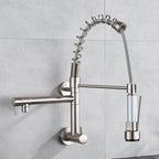 Only Cold Water  In-Wall Spring Kitchen Faucet Hand-Held Nozzle Kitchen Faucet Balcony Basin 360 Degree Rotating Kitchen Tap