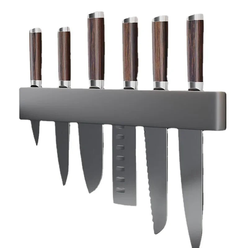 Wall Mounted Knife Holder Kitchen Multifunctional Shelf Knife Holder Kitchen Knife Holder  Shelf Kitchen Storage Accessories