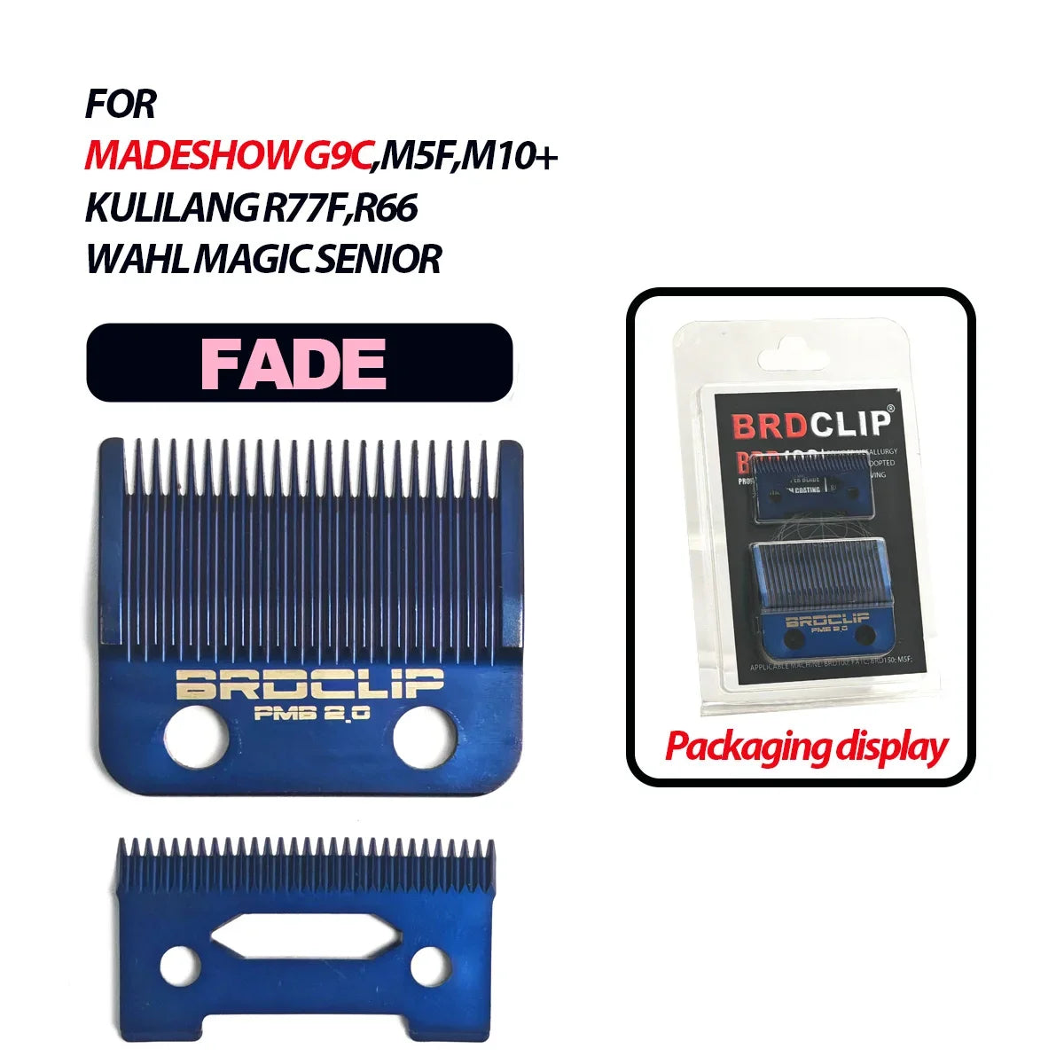 Replacement Original Cutter Head Madeshow Kulilang G9C M5(F) M10+ R66 R77F Standard Blades Hair Clipper Ceramic Blade Trimmer