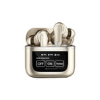 V8 screen display wireless Bluetooth earphones ANC active noise cancelling earbuds in ear earphones with built-in microphone