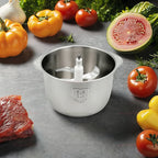Electric Meat Grinder with Five-Speed Stainless Steel Food Processor Meat Vegetables Multifunctional Kitchen Food Shredder