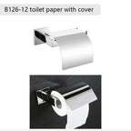 Chrome Polished Bathroom Hardware Mirror Chrome Polished Towel Rack Toilet Paper Holder Towel Bar Hook Bathroom Accessories