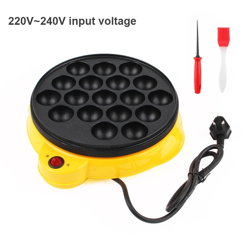 110V/220V Chibi Maruko Baking Machine Electric Takoyaki Maker Donut Octopus Ball 18 Holes Grill Pan Professional Cooking Tools
