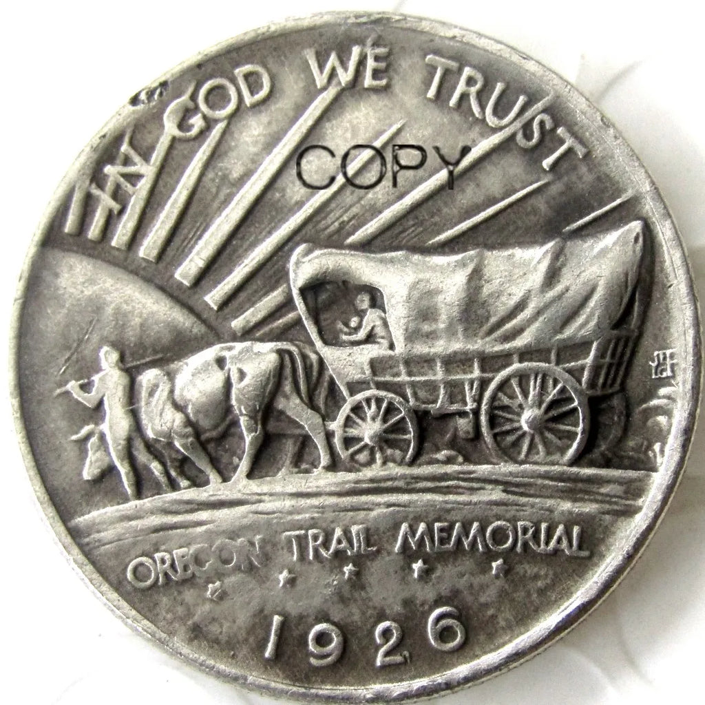 USA 1926-1939-PSD Oregon Commemorative Half Dollar Silver Plated Copy Coin