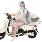 Poncho Reusable Waterproof EVA Women Rain Cape Raincoat Men Hooded Poncho For Outdoor Tourist Backpack Bicycle Riding Hiking