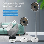 Portable Oscillating Standing Fan with Remote Controller Foldable Desk