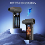 Turbo Jet Blower 9900000RPM 4-Gear Adjustment Portable Air Blower LED Lighting Battery Display Cordless Compressed Air Duster