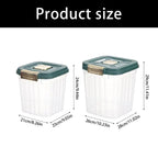 E8BD Large Capacity Clear Kitchens Storage Bin Wide Mouth for Effortlessly Filling