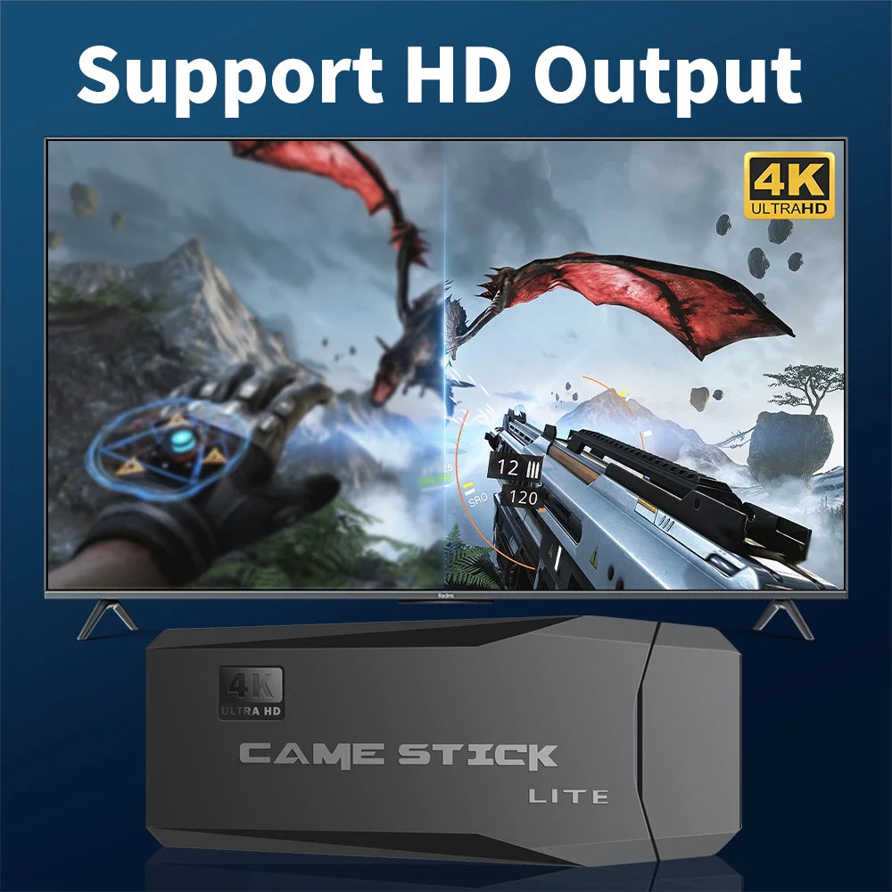 M8 Retro Game Stick With 25000+ Games With For PS1/MAME/FC/CPS/SFC/GB 12 Emulators Game Consoles For TV Plug&Play With 2 Gamepad