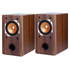 FR40 Lossless HIFI Passive Speakers 4-inch Audiophile Full-range Home Wood Bookshelf Speakers 45W * 2 Output Power Built-in Trap
