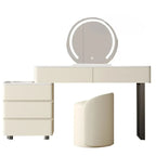 Light luxury dresser modern simple integrated small apartment storage cabinet desk retractable makeup table