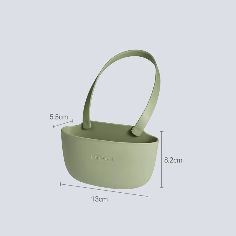 Kitchen Sink Rack Hanging Drain Basket Soap Sponge Holder Adjustable Drain Rack Faucet Drainage Hanging Basket Storage Organizer