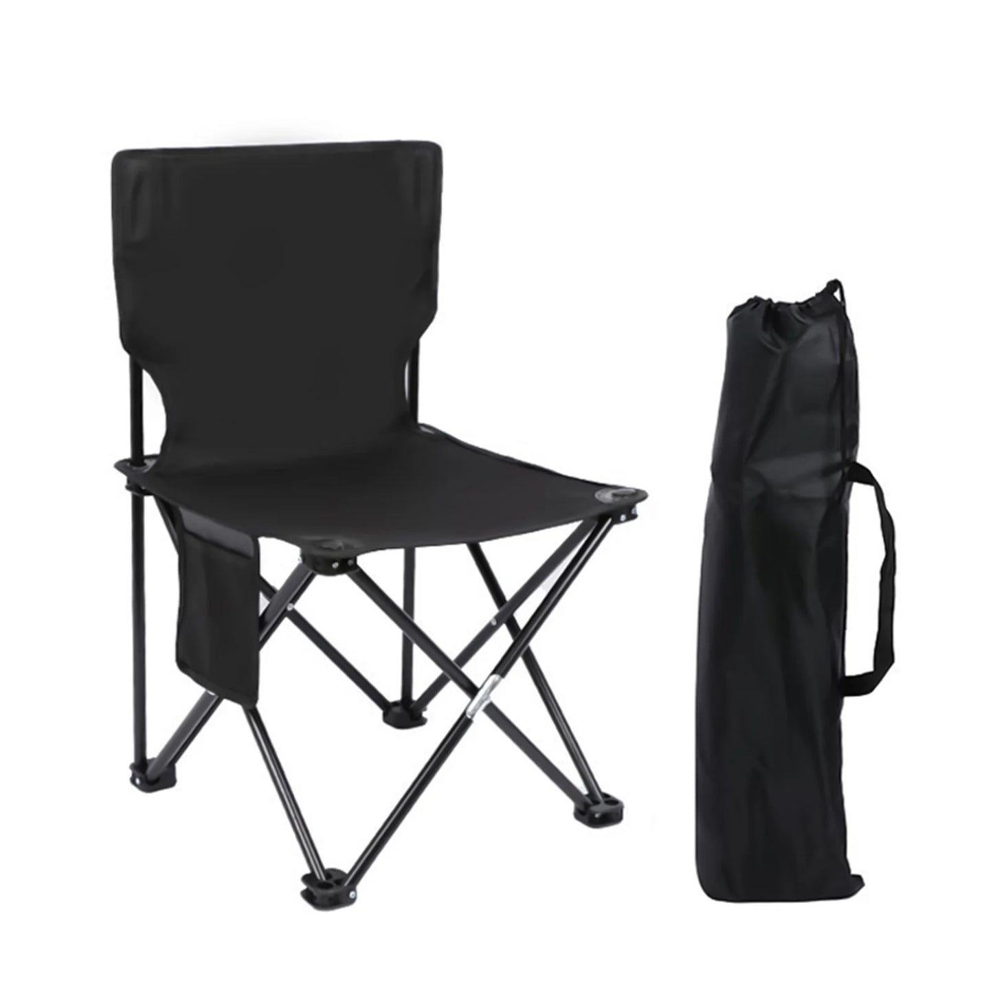 Foldable Camping Chairs with Strong Bearing Capacity and Hi-density Nylon Oxford Suitable for Travel Beach Sports