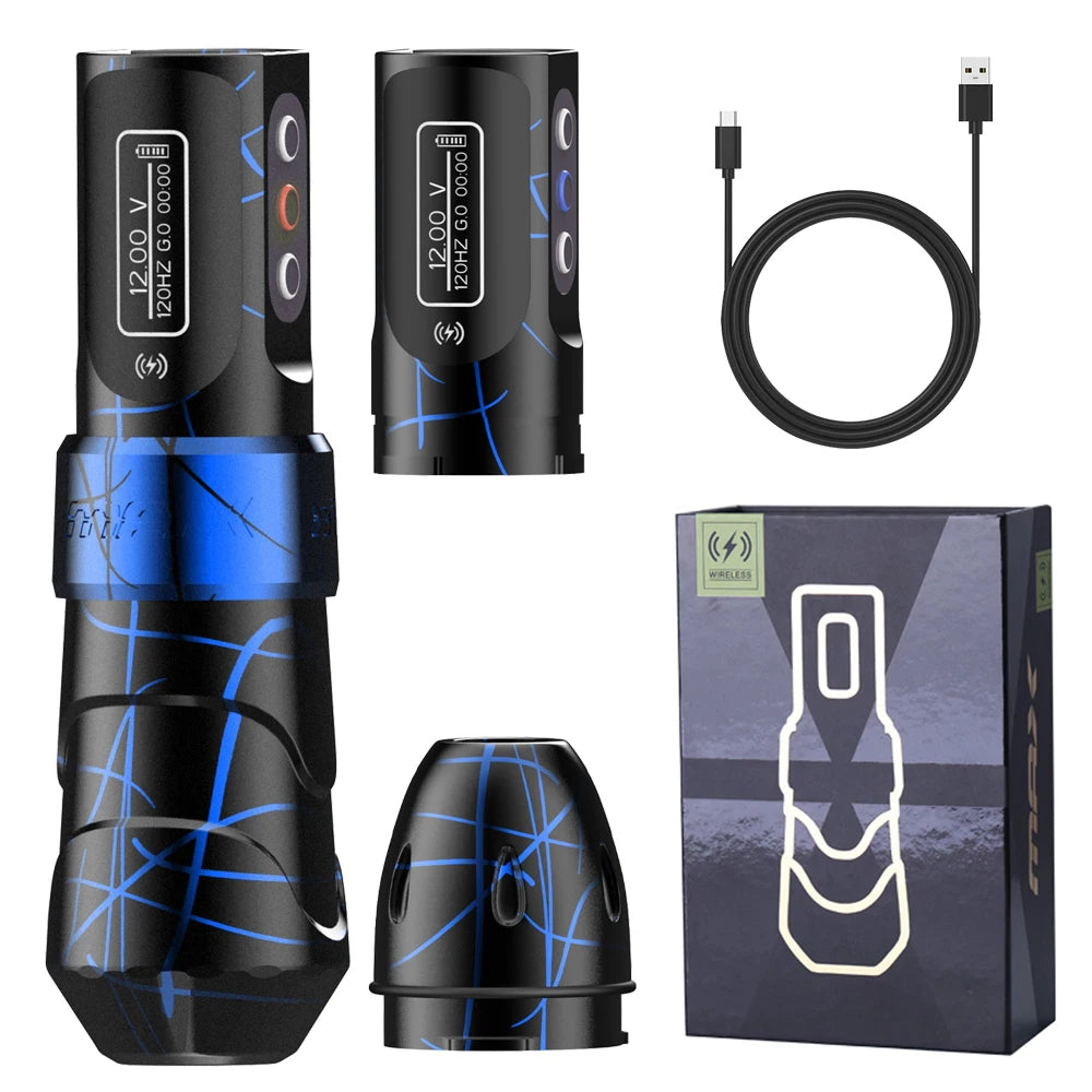 Wireless Tattoo Pen Machine with 2400mAh Battery for Artists