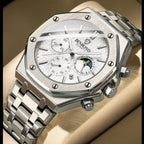 BINBOND B0161 Men's Luxury Luminous Waterproof Stainless Steel Watch