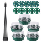 5 Sets Plastic Nursery Pot 13 Holes Seed Grow Planter Box Greenhouse Seeding Garden Seed Pot Tray plant Seedling Tray With Lids