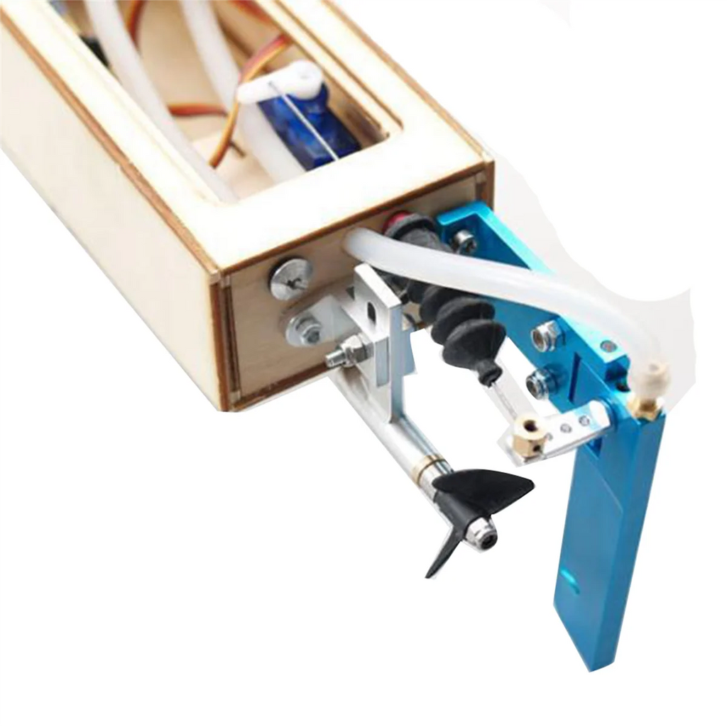 The New RC Speed Boat Wooden Sponson Outrigger Shrimp Speed Boat Model Kits Radio Remote Control Speedboat,Single Model