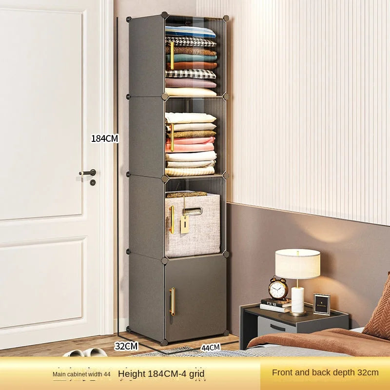 NEW Wardrobe Clothes Cabinets Dressers Cube Storage Locke Closet Plastic Collapsible Sturdy Home Bedroom Foldable Furniture