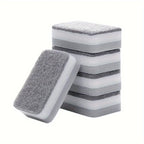 20pcs Double-sided Cleaning Sponges Pan Pot Cleaning and Maintenance Washing Sponges Household Scouring Pad Kit Tools Brush