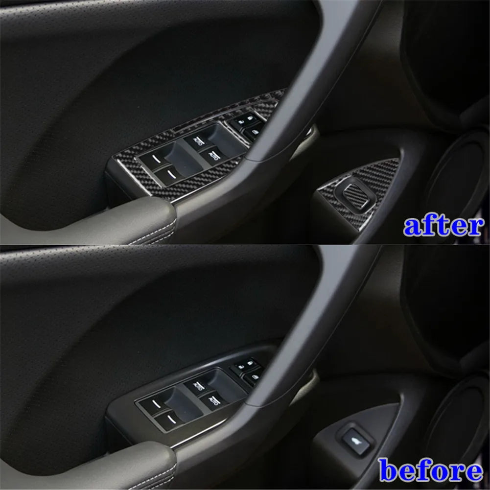 Brand New ABS Carbon Fiber Decorative Car Various Parts Cover Trim Sticker For ACURA TSX 2009-2014 Interior Accessories Stickers
