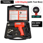 NEWACALOX Heat Gun,Variable Temperature Settings 100~650℃ Fast Heat Hot Air Gun for Vinyl Wrap, Crafts, Shrink Tubing