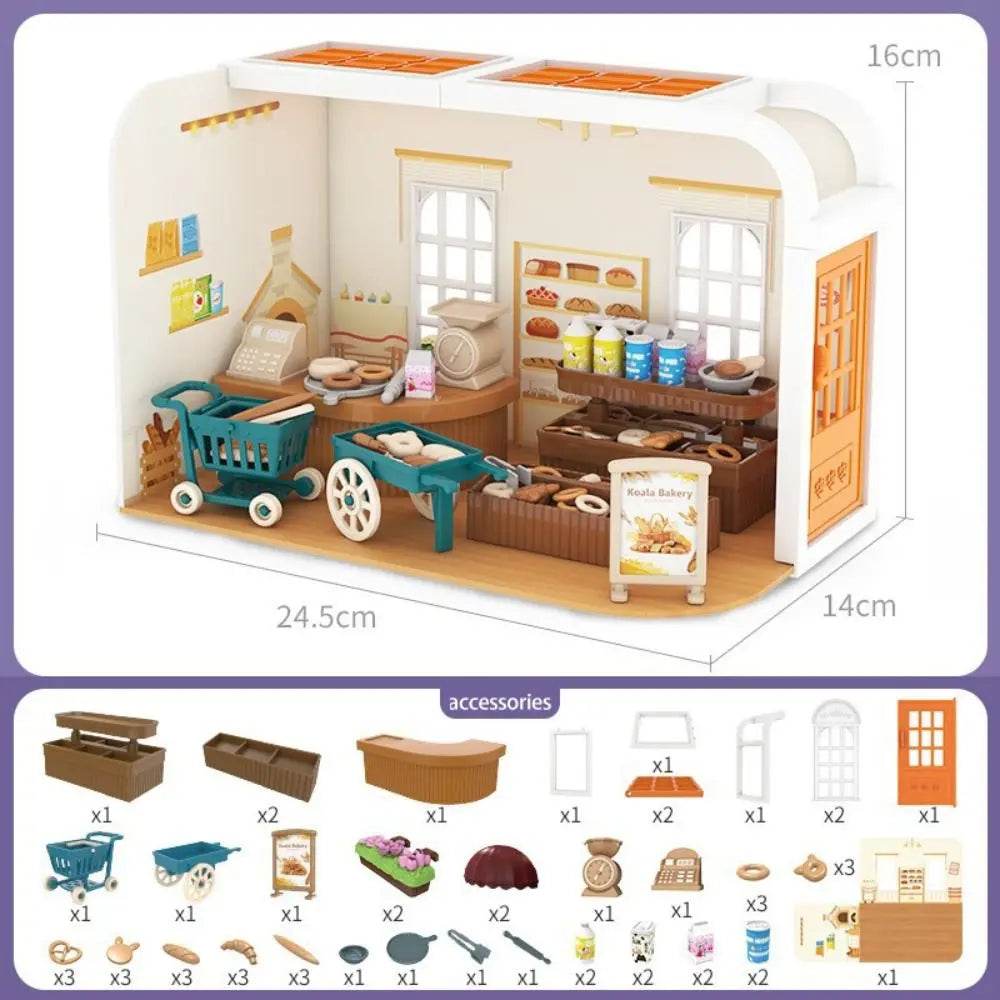 Kitchen Dollhouse Furniture Miniature Toy Scene Model Miniature Items Dollhouse Accessories Furniture Miniature