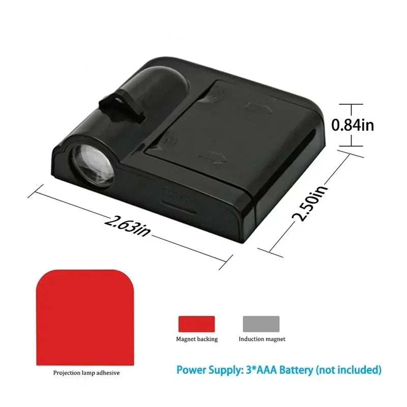 2X Wireless Universal LED Car Door Projection Welcome Shadow Light For Seat Leon 1 2 3 Ateca Ibiza 6J Toledo Exeo Cordoba FR MK3