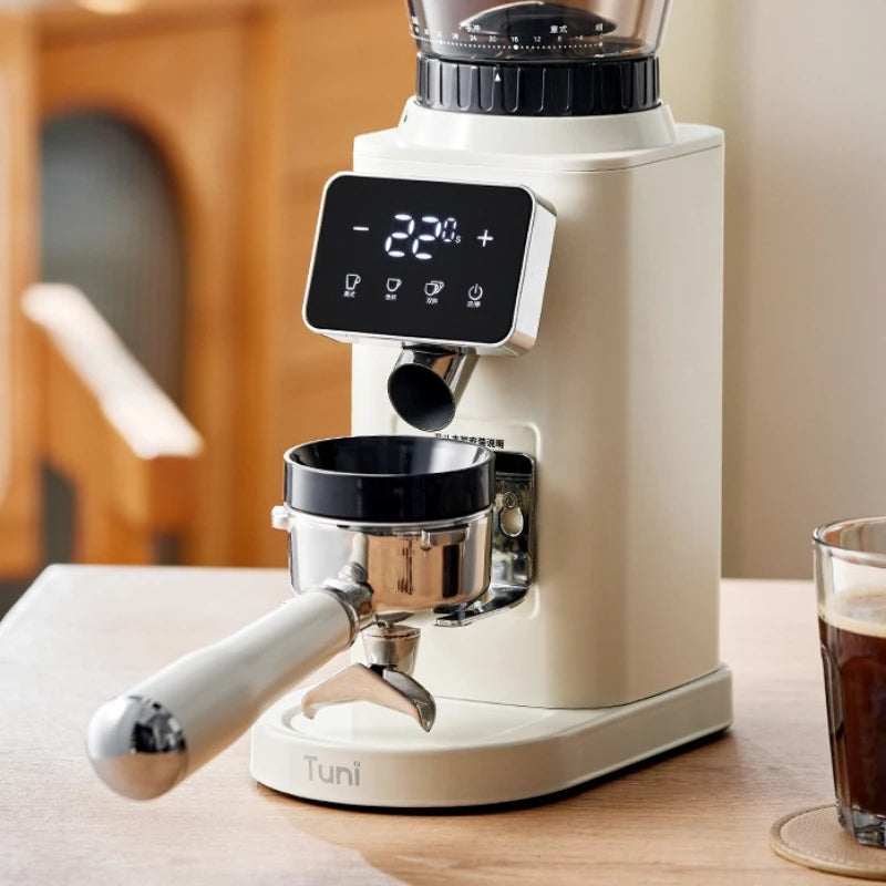 Professional Coffee Bean Grinder with 48 Levels of Grinding Home Use Fully Automatic Coffee Bean Grinder with Timed Grinding