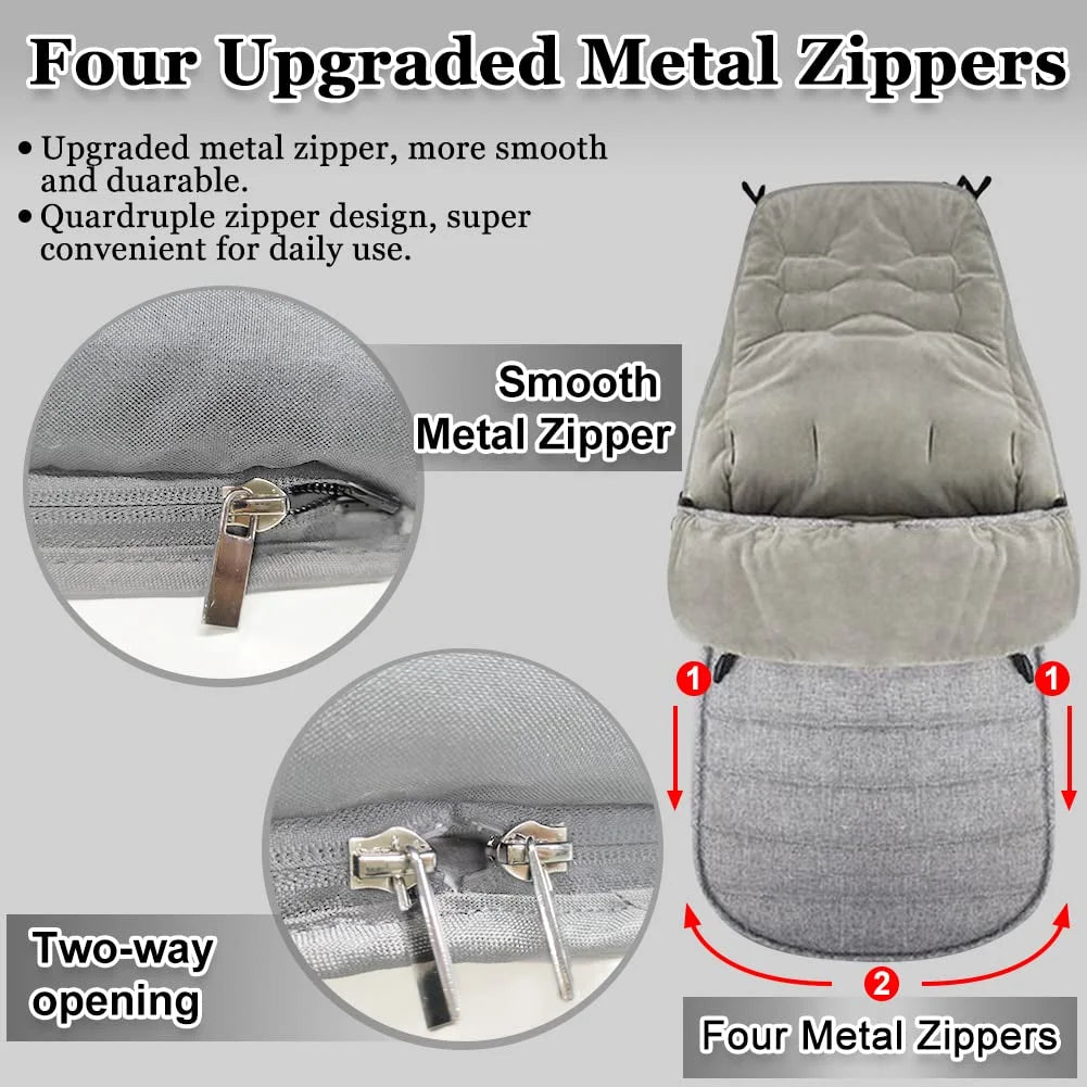 Baby Stroller Sleeping Bag Newborn Stroller Bunting Bag Oudtoor Buggy Stroller Foot Warmer Sleep Sack Winter Pram Travel Cushion