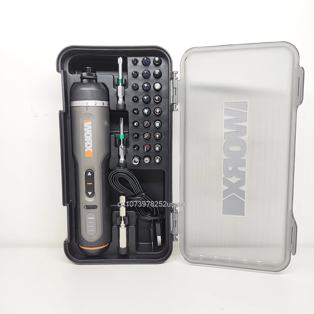 Electrical Screwdriver Set Worx 4V WX242 Smart Cordless Electric Screwdrivers USB Rechargeable Handle 30 Bit Sets Tools