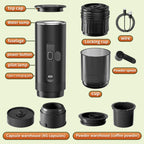 Portable Espresso Machine 20 Bar Heating Coffee Maker Wireless Rechargeable Concentrated Extraction Coffee Machine Travel Office