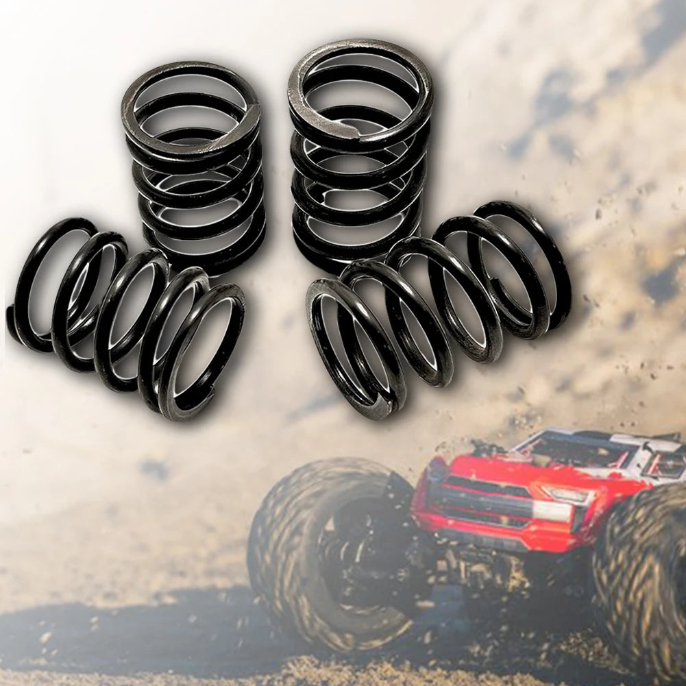 4Pcs Front and Rear Speed Run Springs Set Compatible with Arrma Limitless Infraction and Felony Models