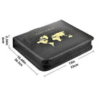 Portable Coin Collection Set 200 Coins 30 Paper Money Panels PVC Transparent Philatelic Book Album With Zipper Protection