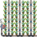 50-1000pcs Greenhouse 3/5m Hose Drip Irrigation Drippers 1/8'' Bending Arrow Emitters Garden Potted Micro Watering System