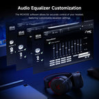 MCHOSE V9 Pro Wireless Gaming Headset Surround Sound Headphones Noise Canceling Mic Low Latency Lightweight for PS5 PC SWITCH